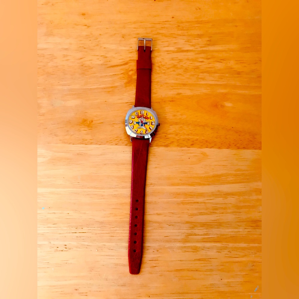 Rare 1970s Vintage Punchy Hawaiian Punch Character Watch Swiss Made